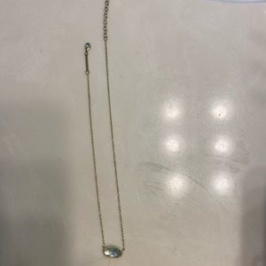 Kendra Scott Blue Necklace. Gold chain
